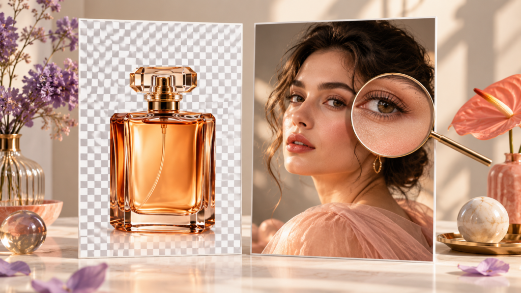 رسم توضيحي للمقارنة بين PhotoRoom وRemini