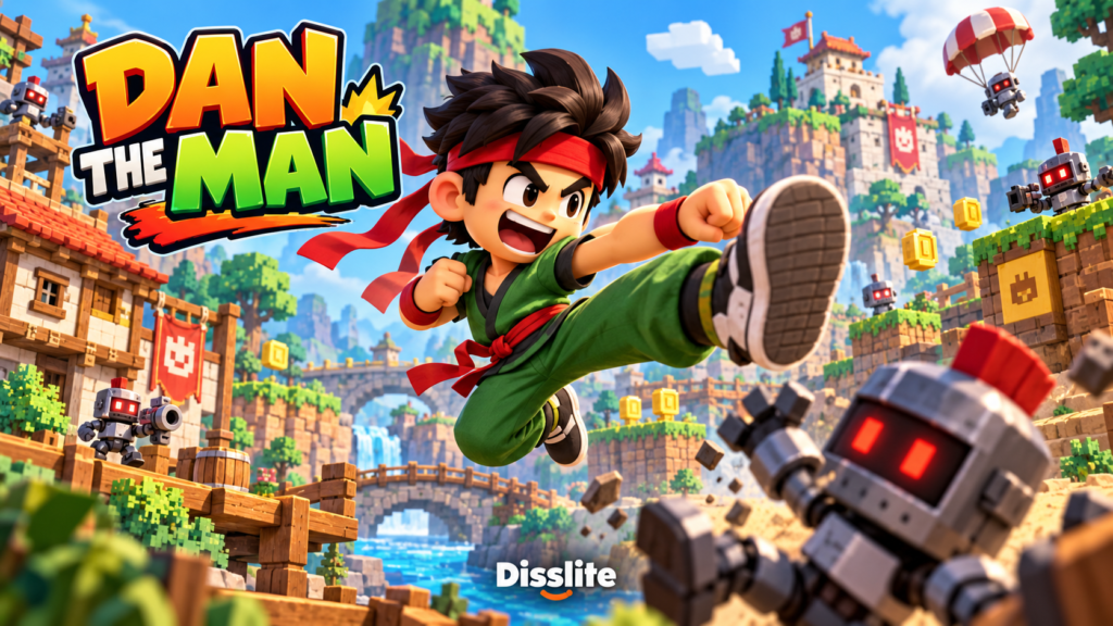 غلاف توضيحي لـ Dan the Man على موقع Disslite