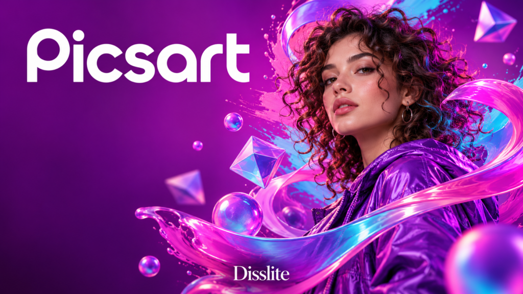 غلاف توضيحي لـ Picsart على موقع Disslite